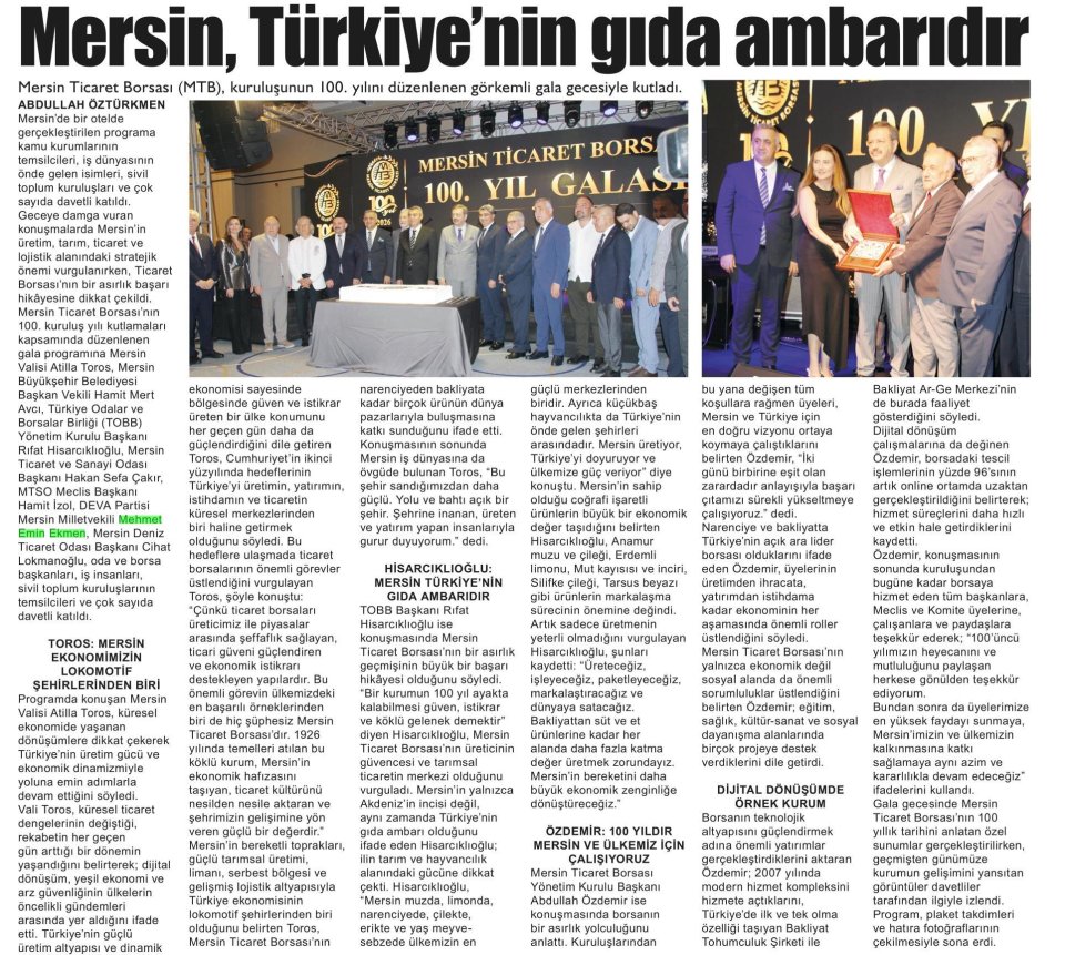 ASIRLIK ÇINAR 100 YAŞINDA