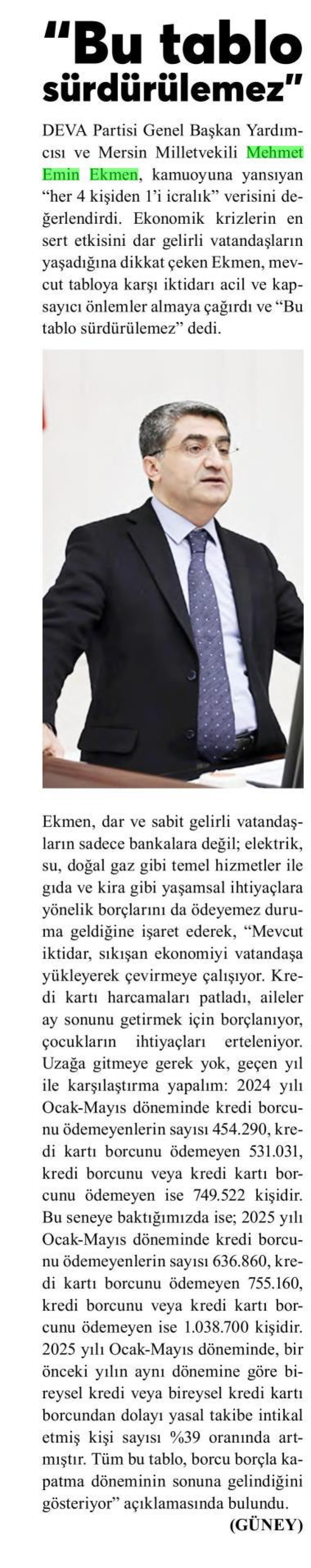 ''BU TABLO SÜRDÜRÜLEMEZ