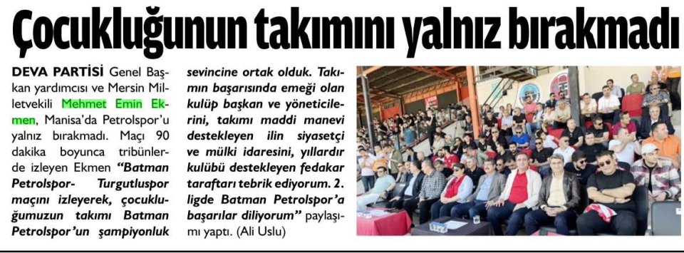 ÇOCUKLUĞUNUN TAKIMINI YALNIZ BIRAKMADI