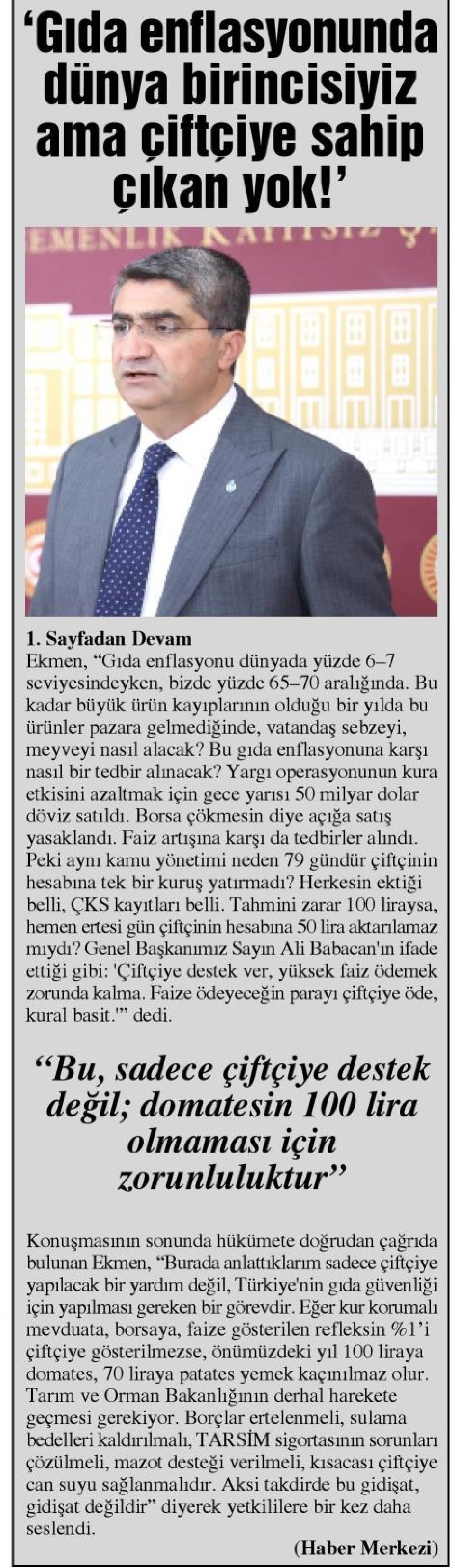 'DON MAĞDURU ÇİFTÇİLERE HALA TEK KURUŞ ÖDEME YOK!'
