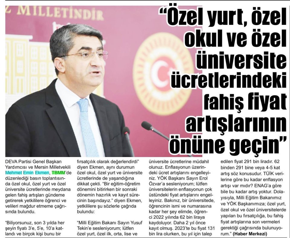 EĞİTİMDEKİ FAHİŞ FİYAT ARTŞLARININ ÖNÜNE GEÇİN