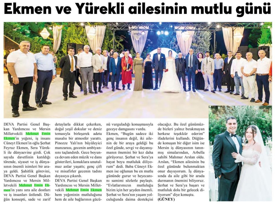 EKMEN AİLESİNİN MUTLU GÜNÜ