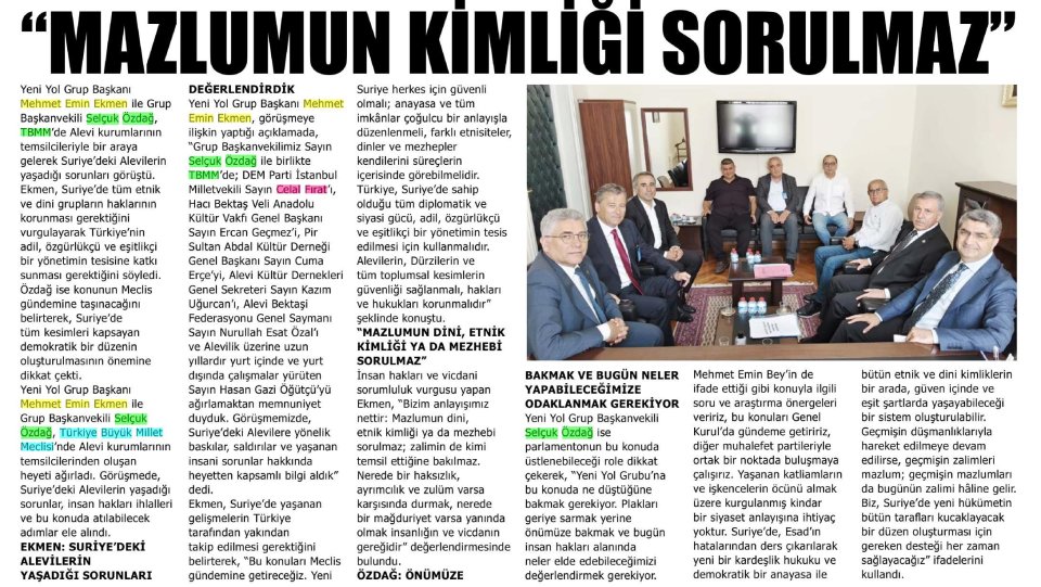 MAZLUMUN KİMLİĞİ SORULMAZ
