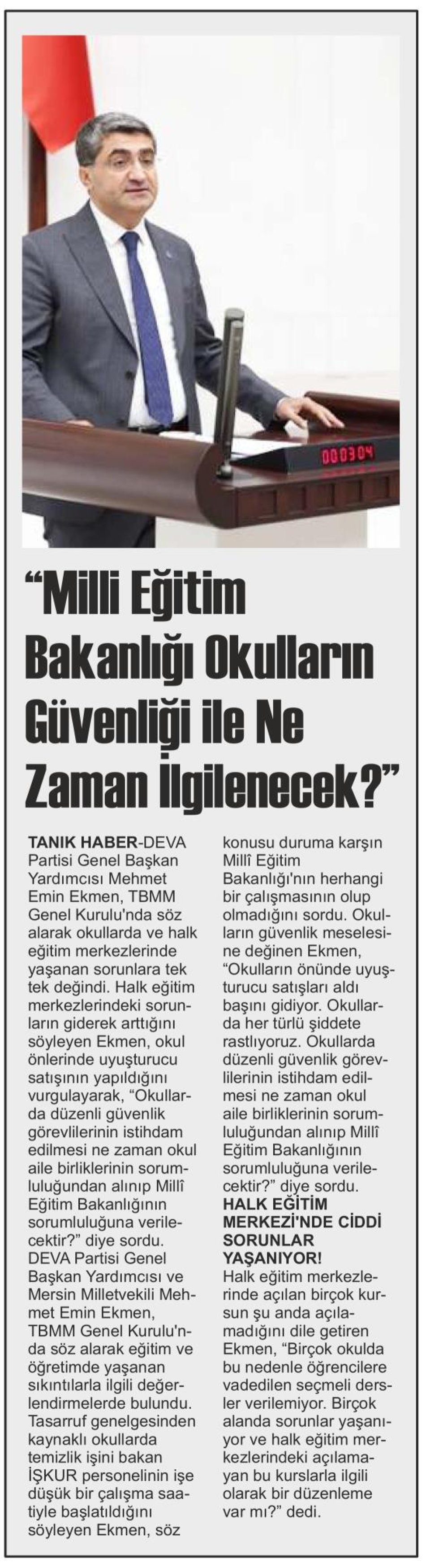 MİLLİ EĞİTİM BAKANLIĞI OKULLARIN GÜVENLİĞİ İLE NE ZAMAN İLGİLENECEK
