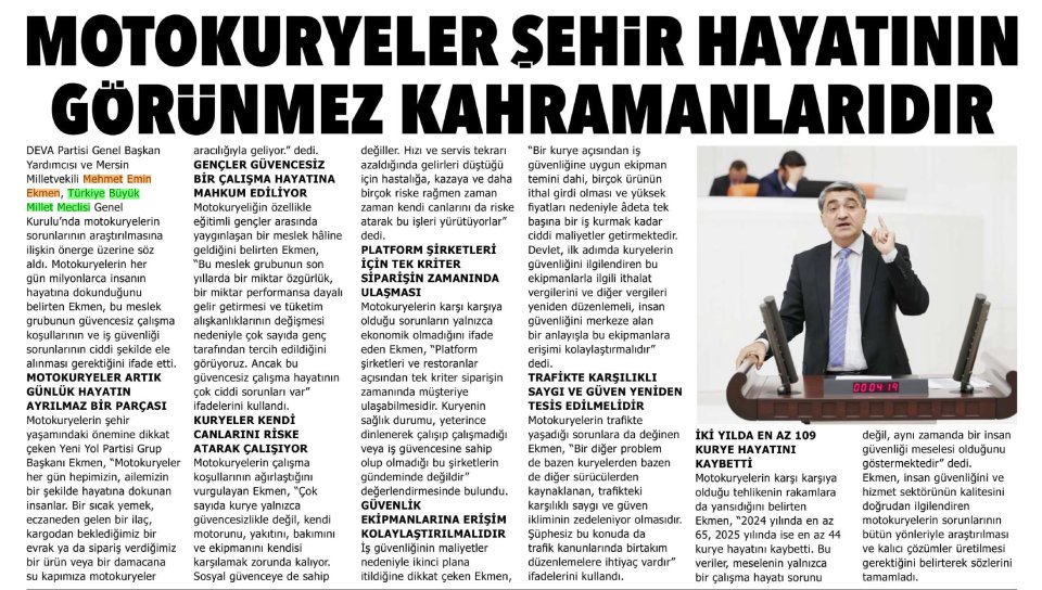 MOTOKURYELER ŞEHİR HAYATININ GÖRÜNMEZ KAHRAMANLARIDIR