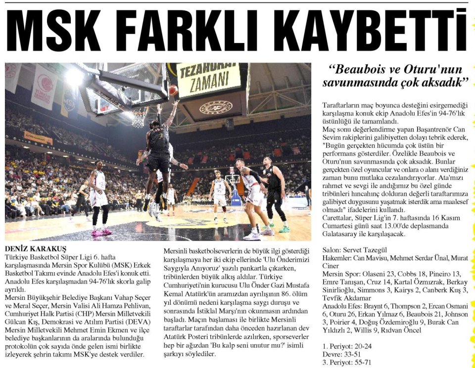 MSK FARKLI KAYBETTİ