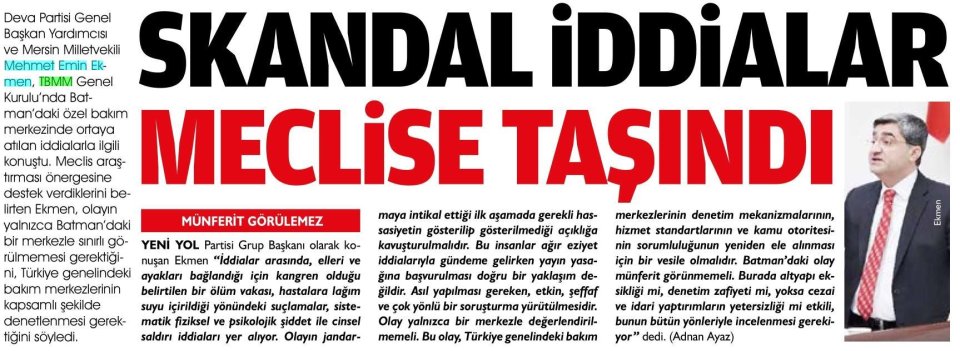 SKANDAL İDDİALAR MECLİSE TAŞINDI