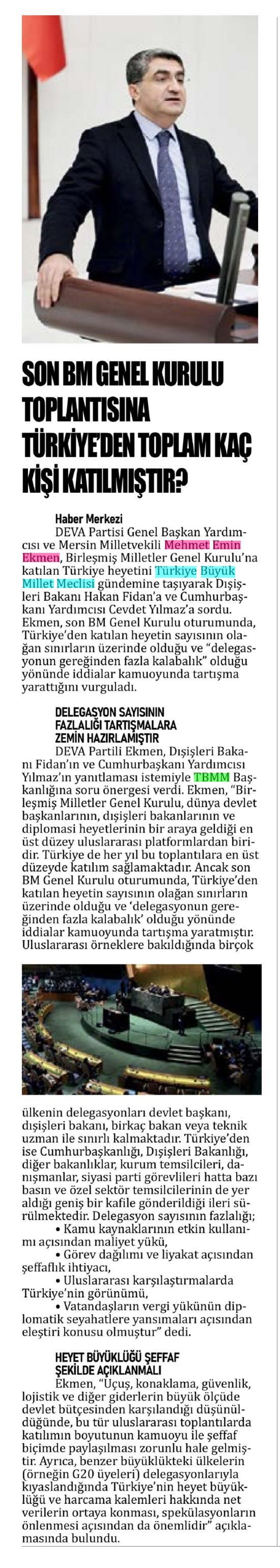 SON BM GENEL KURULU TOPLANTISINA TÜRKİYE'DEN TOPLAM KAÇ KİŞİ KATILMIŞTIR