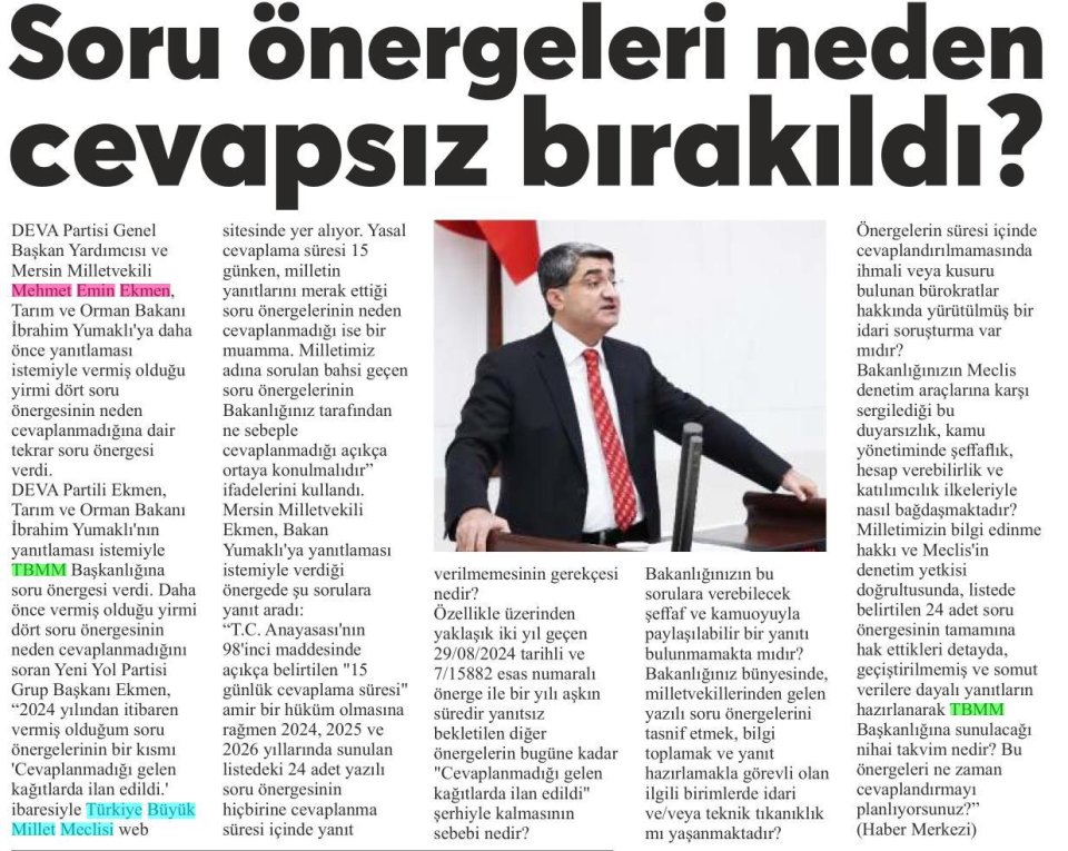 SORU VAR CEVAP YOK PROBLEM VAR BAKAN YOK