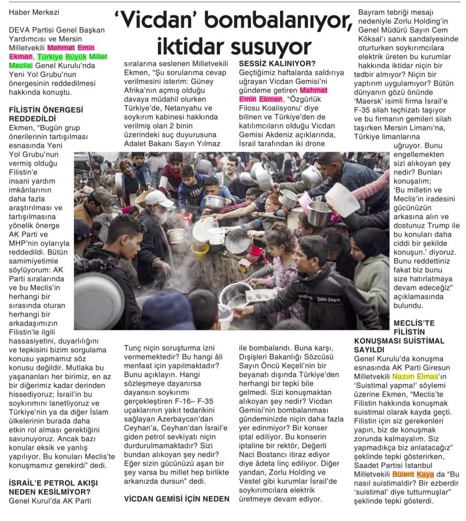VİCDAN' BOMBALANIYOR, İKTİDAR SUSUYOR